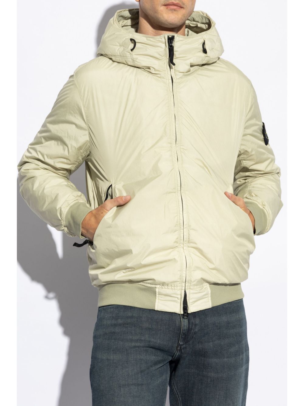 Stone Island veste coupe - vent beige à logo compass - Lothaire
