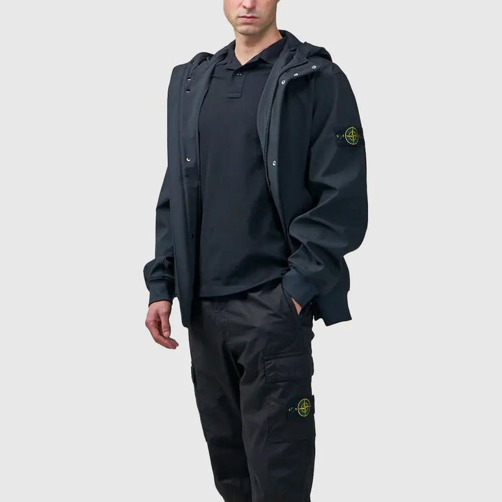 STONE ISLAND - VESTE SHELL - R STONE ISLAND Noir - Lothaire