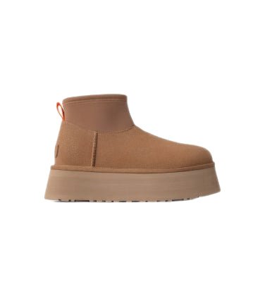 UGG - Bottes matelassées Classic Mini dipper marron / beige - Lothaire