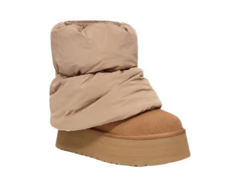 UGG - Bottes matelassées Classic Mini dipper marron / beige - Lothaire