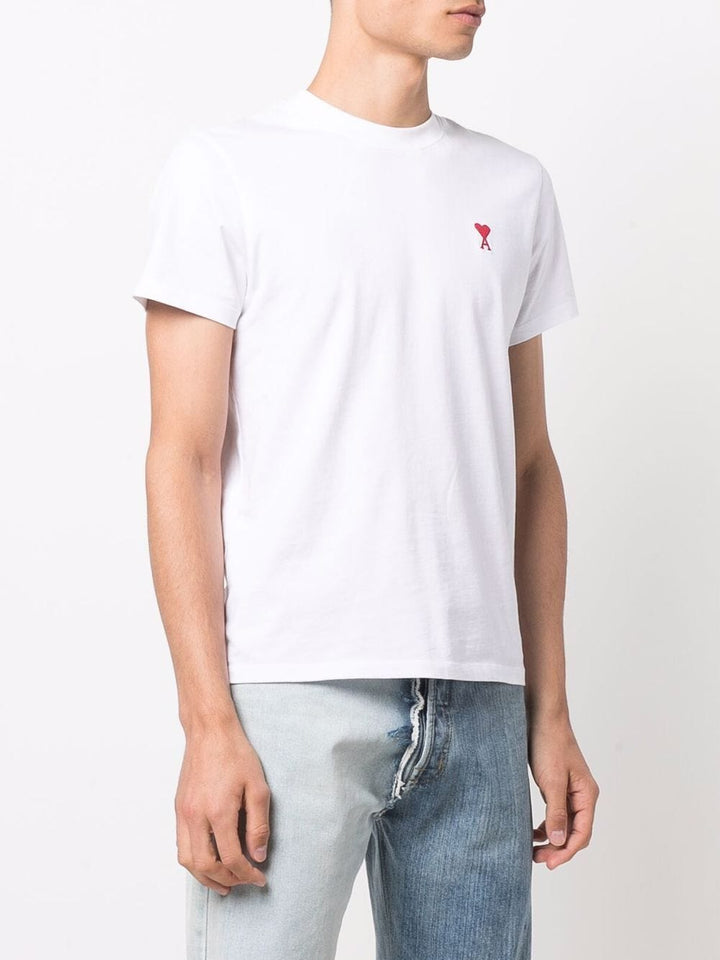 AMI Paris  - T-shirt Ami de Cœur Blanc