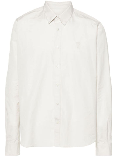 AMI Paris - Chemise blanc à motif Ami de Coeur brodé - Lothaire