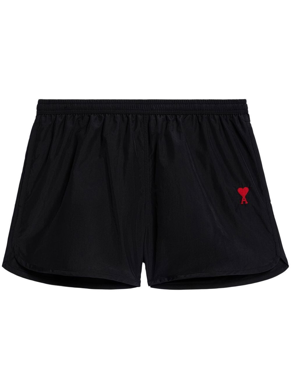 AMI Paris Short de bain black logo brodé – Lothaire