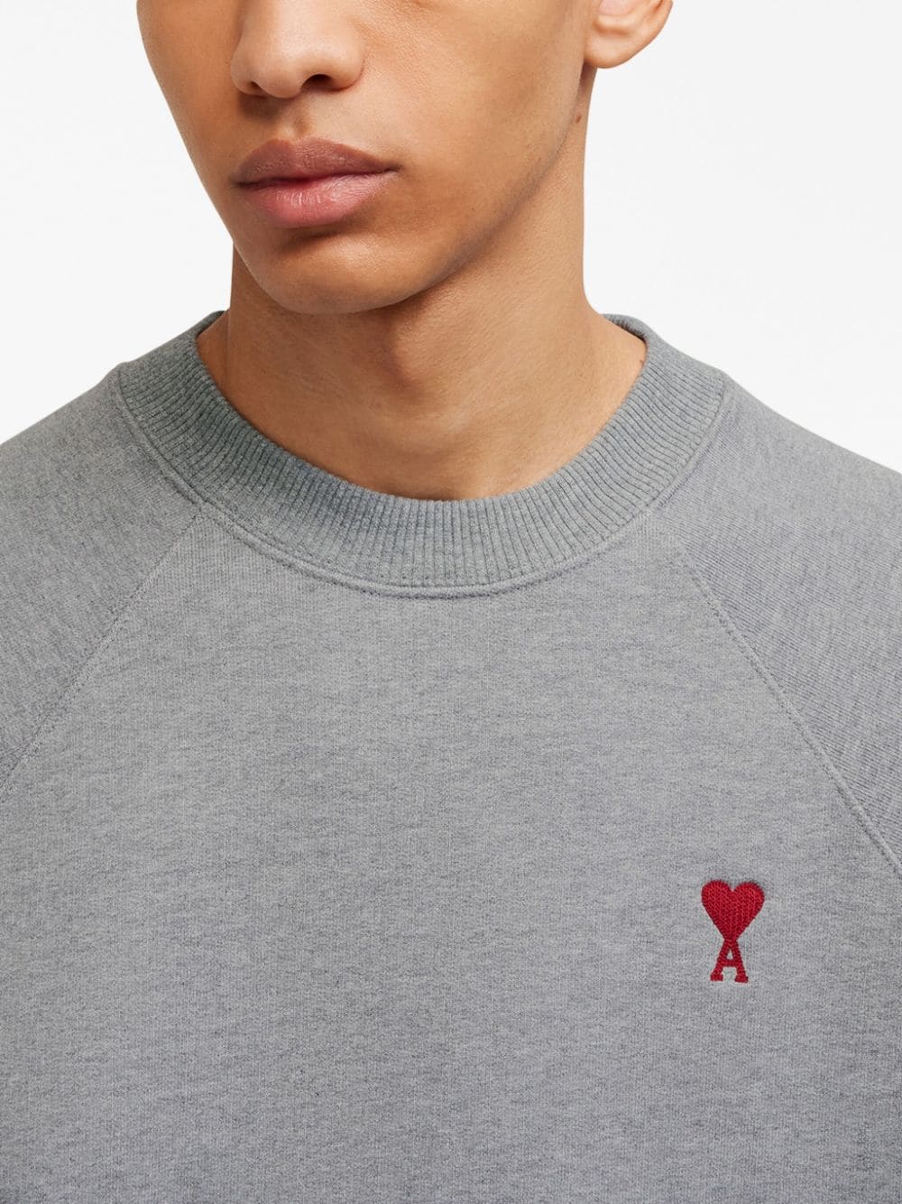 AMI Paris - Sweat gris Ami De Coeur - Lothaire