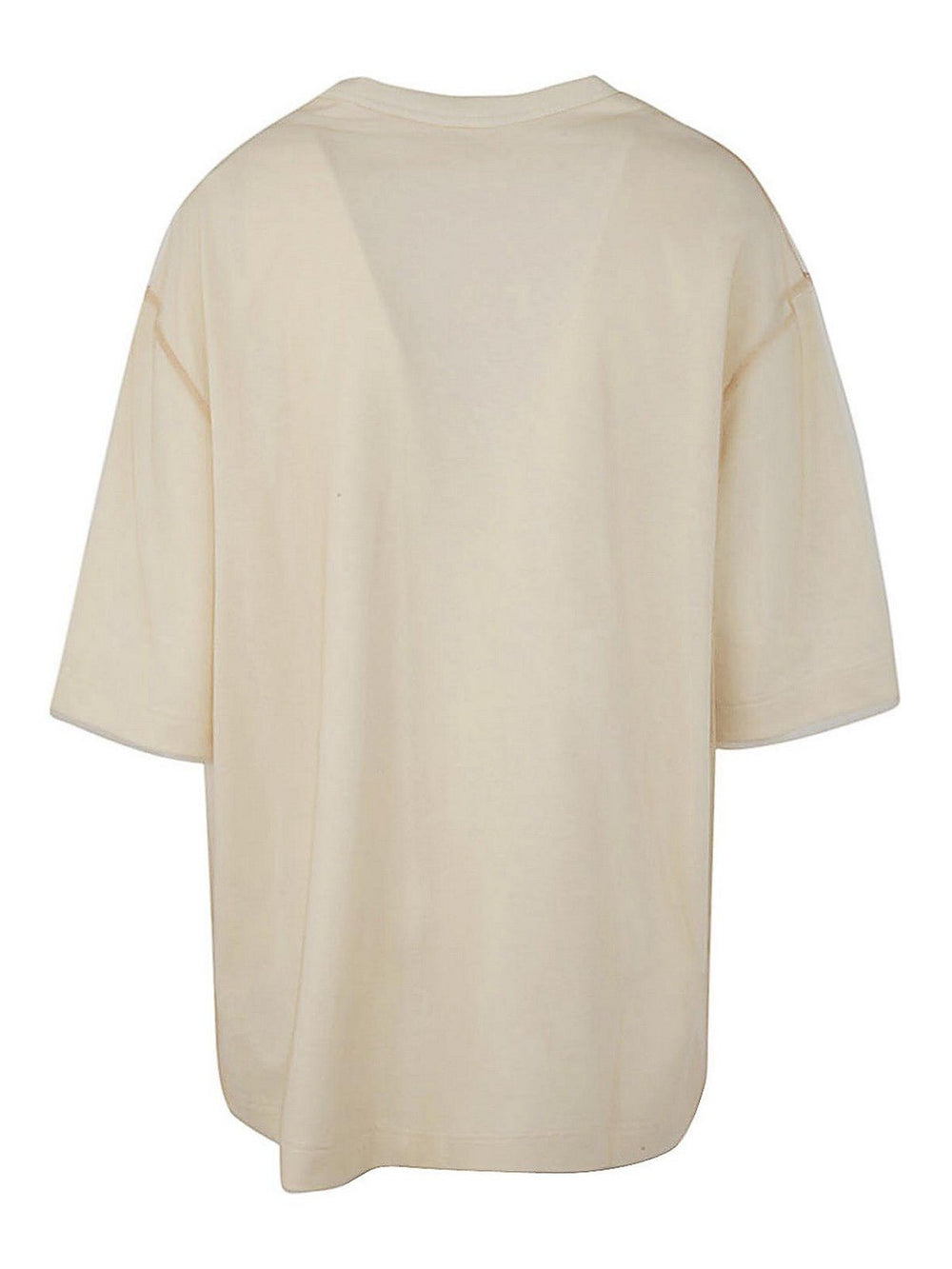 AMI Paris - T-Shirt Ami de Cœur Brodé Champagne Ivoire - Lothaire