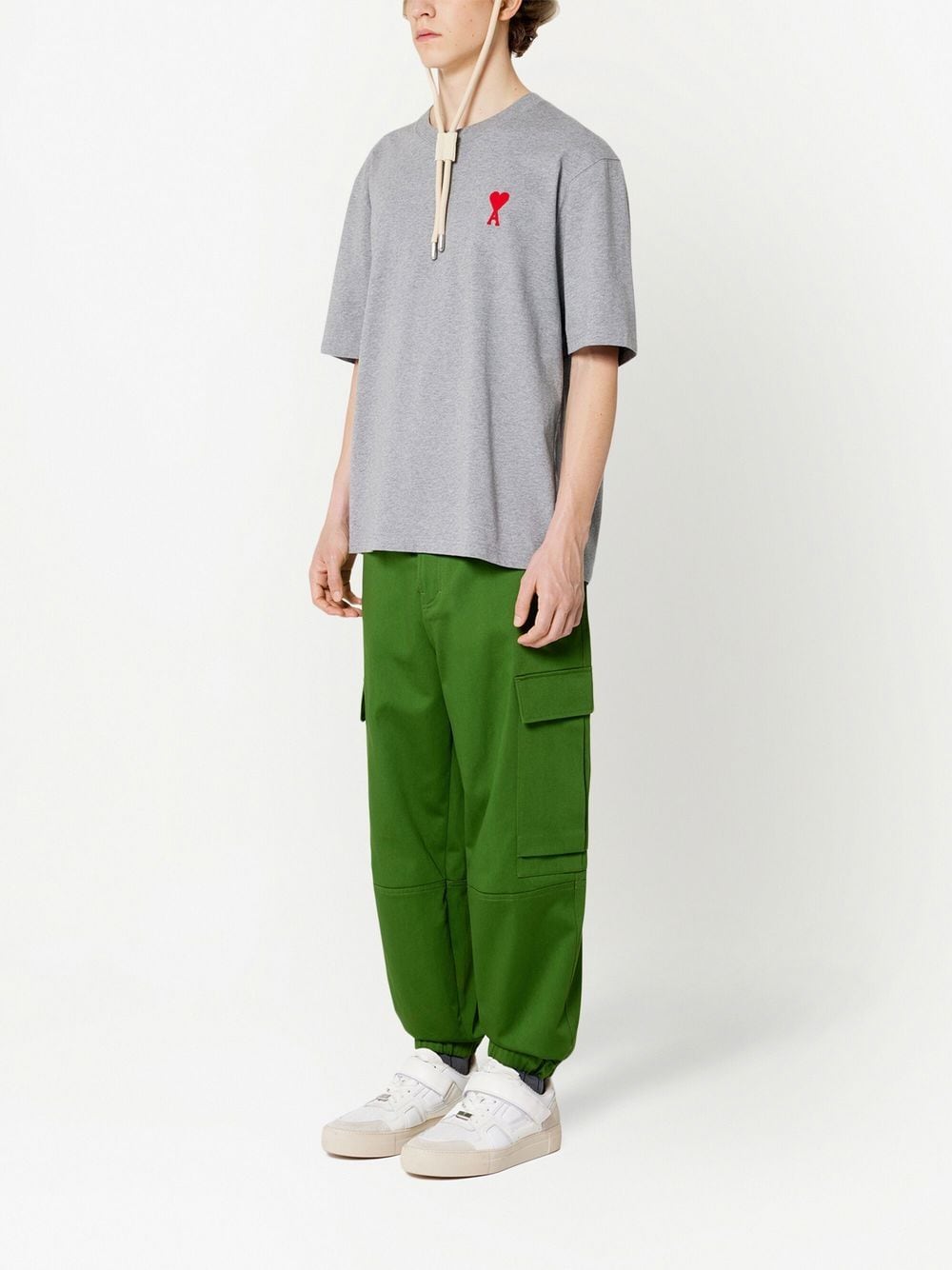 AMI Paris - T-Shirt Grey Ami De Coeur - Lothaire