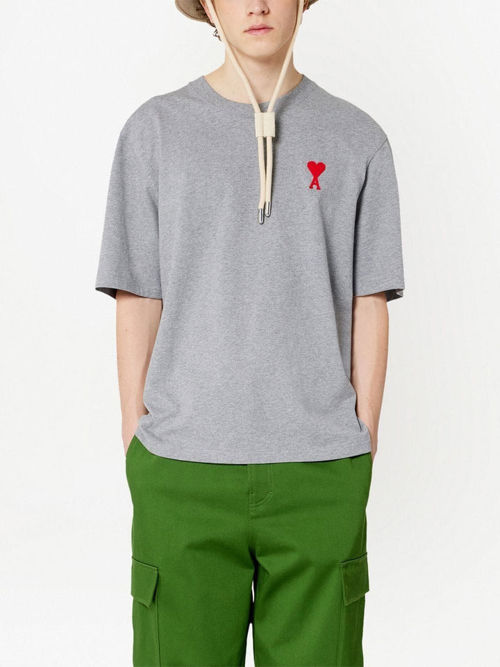 AMI Paris - T-Shirt Grey Ami De Coeur - Lothaire