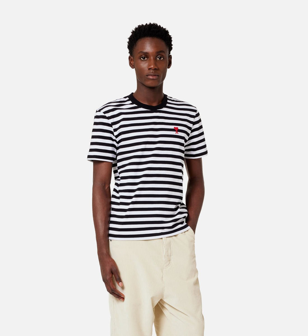 AMI Paris - T-Shirt Marinière Ami De Coeur - Lothaire