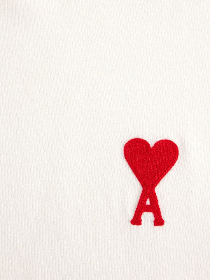 AMI Paris - T-Shirt White Ami De Coeur - Lothaire