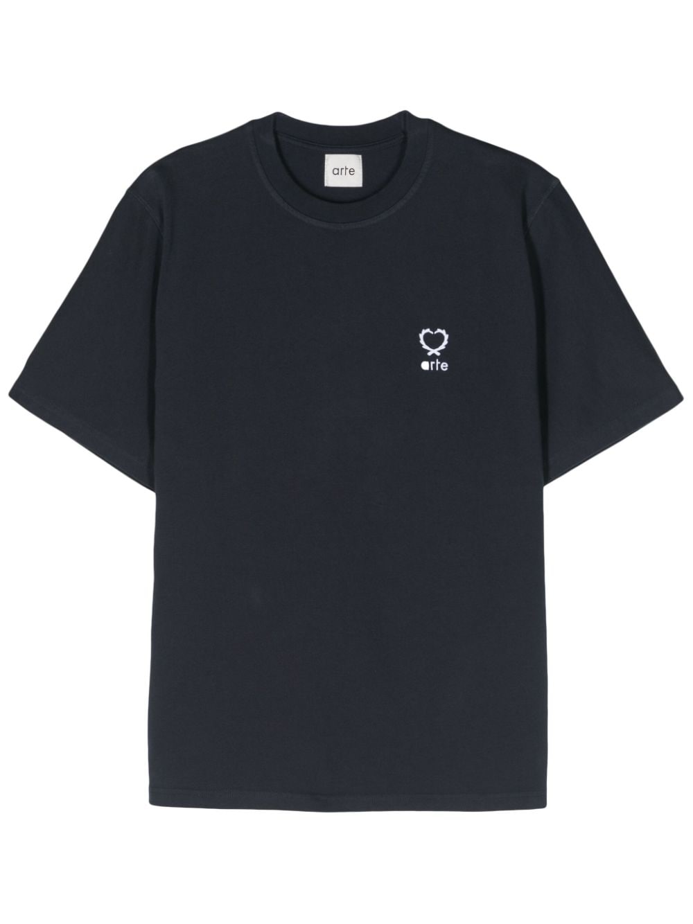 Arte - T-shirt navy Heart en coton - Lothaire