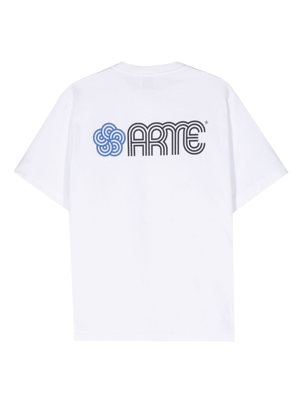 Arte - T-shirt white à imprimé Teo Circle Flower - Lothaire