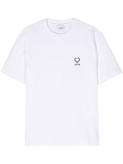 Arte - T-shirt white Heart en coton - Lothaire