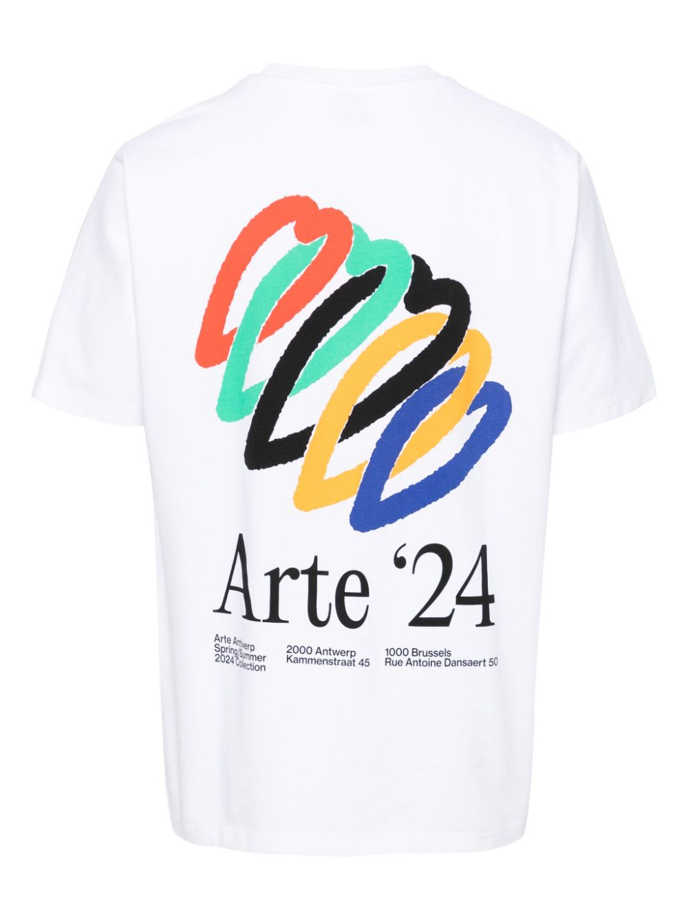 Arte - T-shirt white Teo Hearts - Lothaire