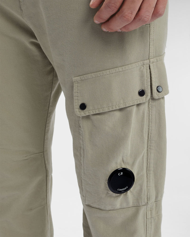 C.P Company Pantalon cargo Ottoman Stretch SME Ergonomic Silver Sage - Lothaire