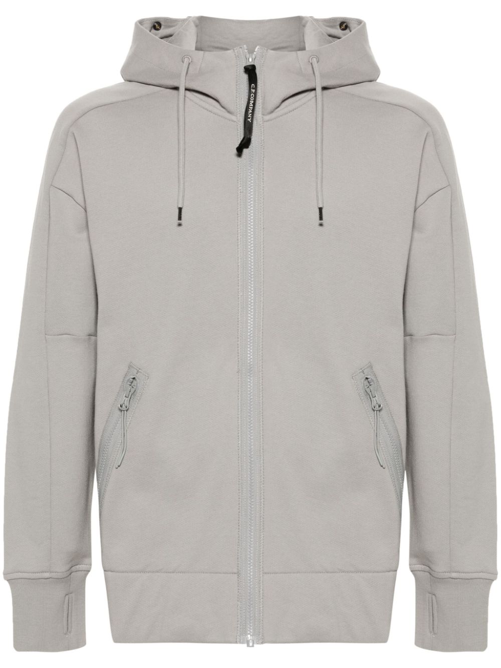 CP Company Sweat à capuche zippé Diagonal Raised Fleece Goggle
