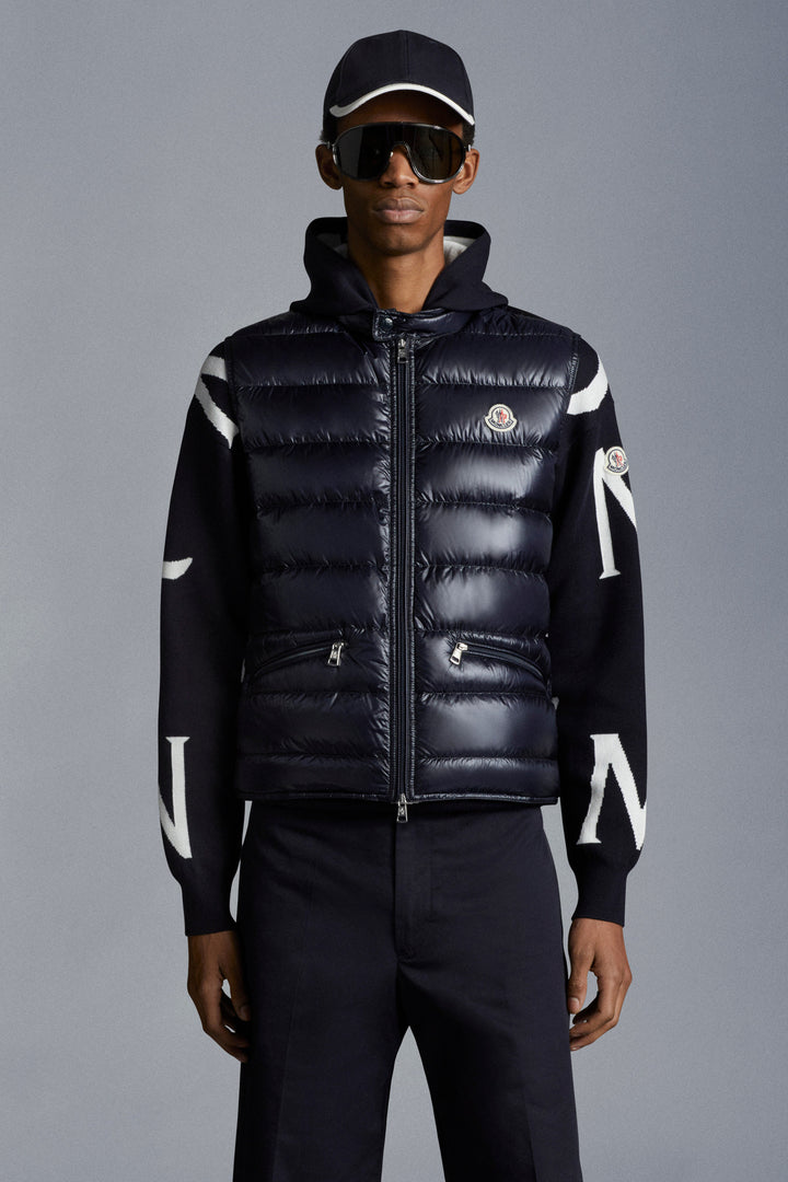 Moncler Doudoune sans manches Navy Gui
