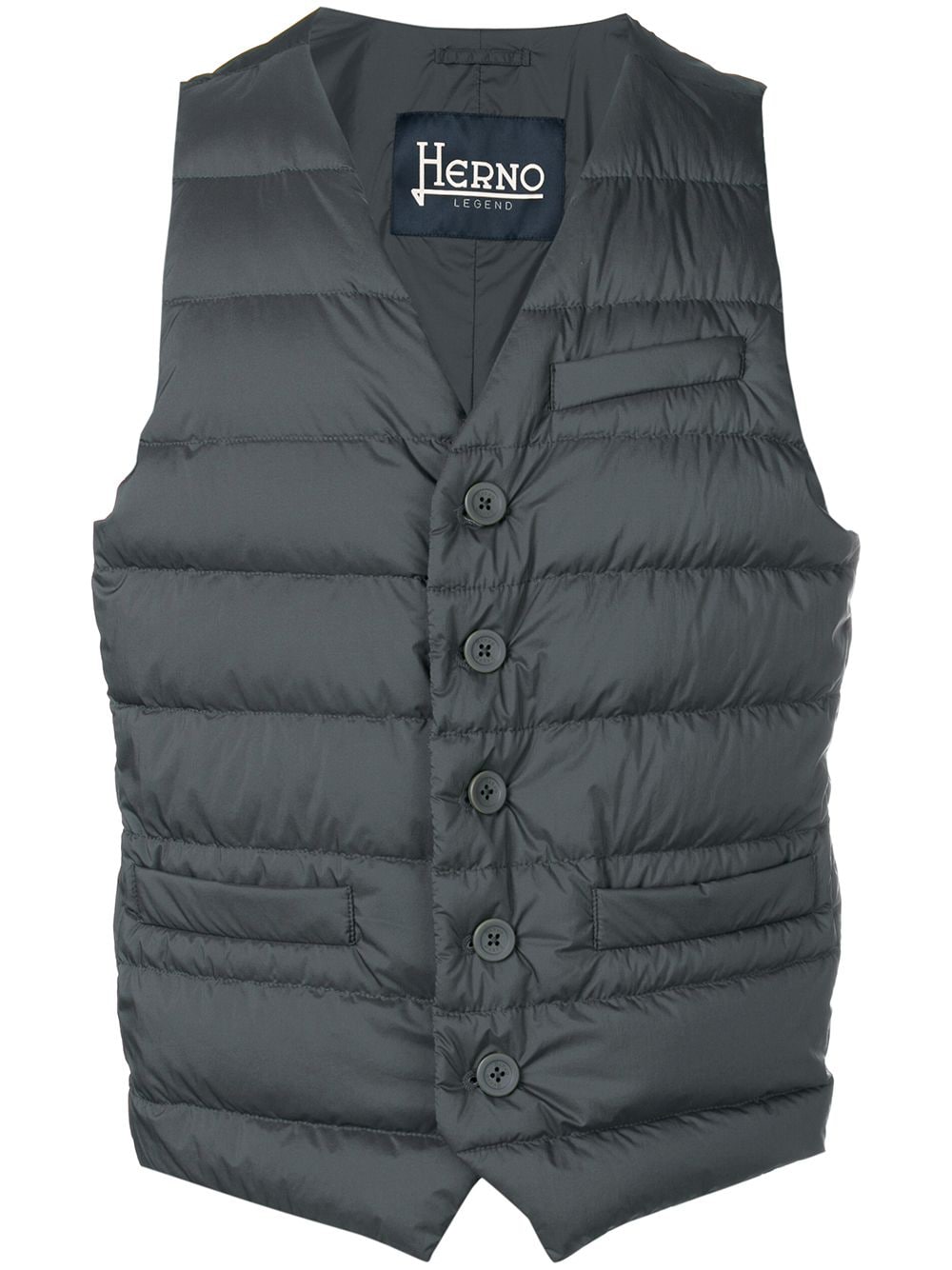Herno - Gilet gris à design matelassé - Lothaire