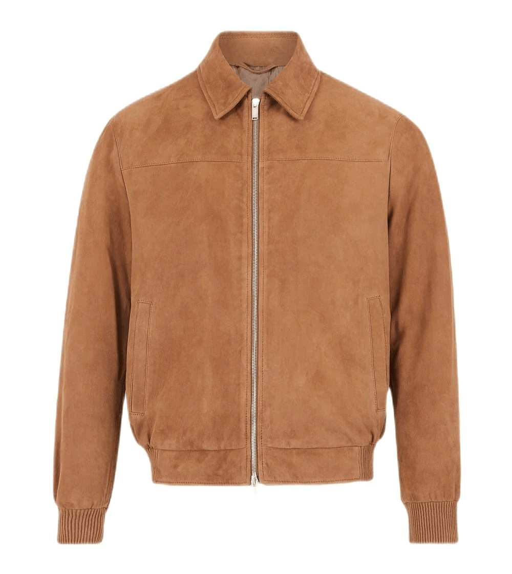 Blouson daim camel hotsell