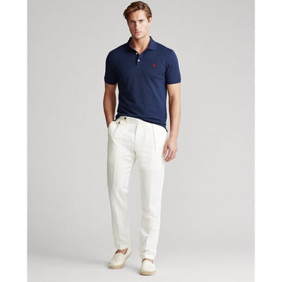 Polo Ralph Lauren Polo cintré en coton piqué stretch Navy - Lothaire boutiques