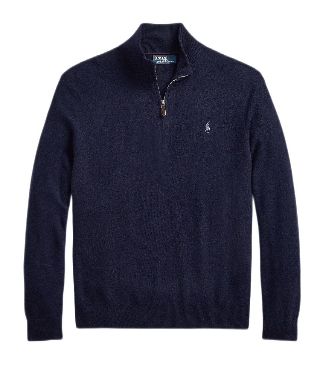 Polo Ralph Lauren Pull navy demi-zippé en laine - Lothaire