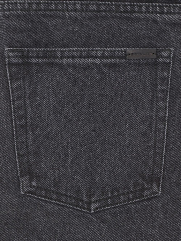Saint Laurent Jean Slim en denim Paris Used Black - Lothaire