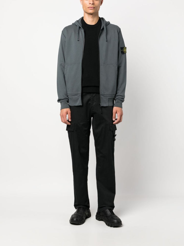 Stone Island Sweat à capuche zippé Lead Grey - Lothaire