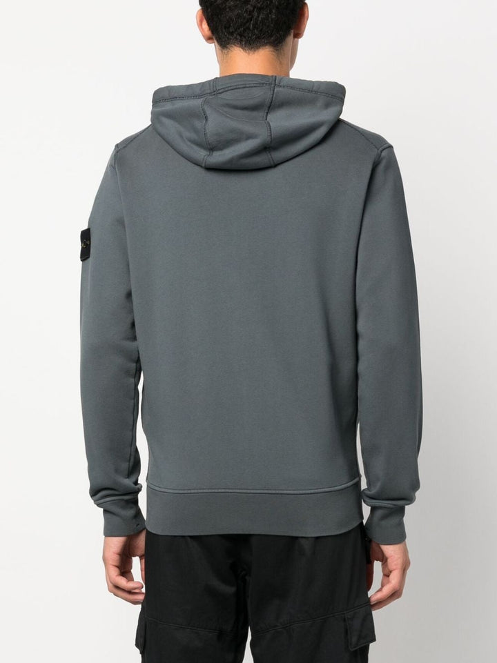 Stone Island Sweat à capuche zippé Lead Grey - Lothaire