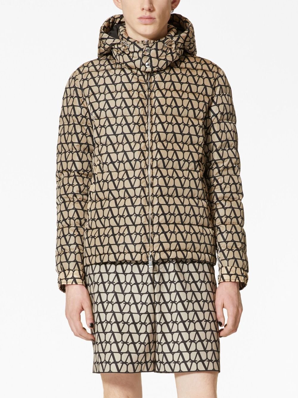 Valentino - Doudoune à imprimé Vlogo Iconographe - Lothaire