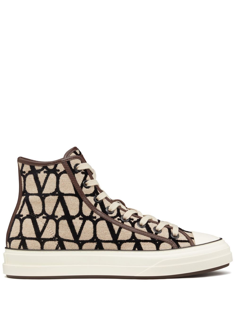 Valentino Garavani Baskets Beige montantes Tootaloop Lothaire