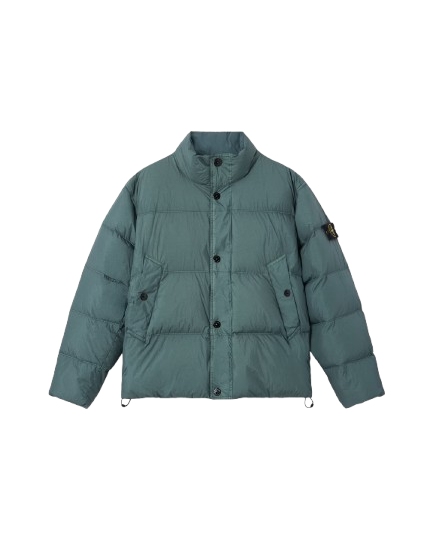 STONE ISLAND - Doudoune Crinkle Reps NY Vert océan