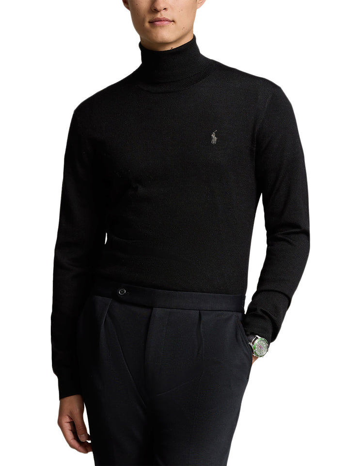 POLO RALPH LAUREN - Pull à col roulé Noir