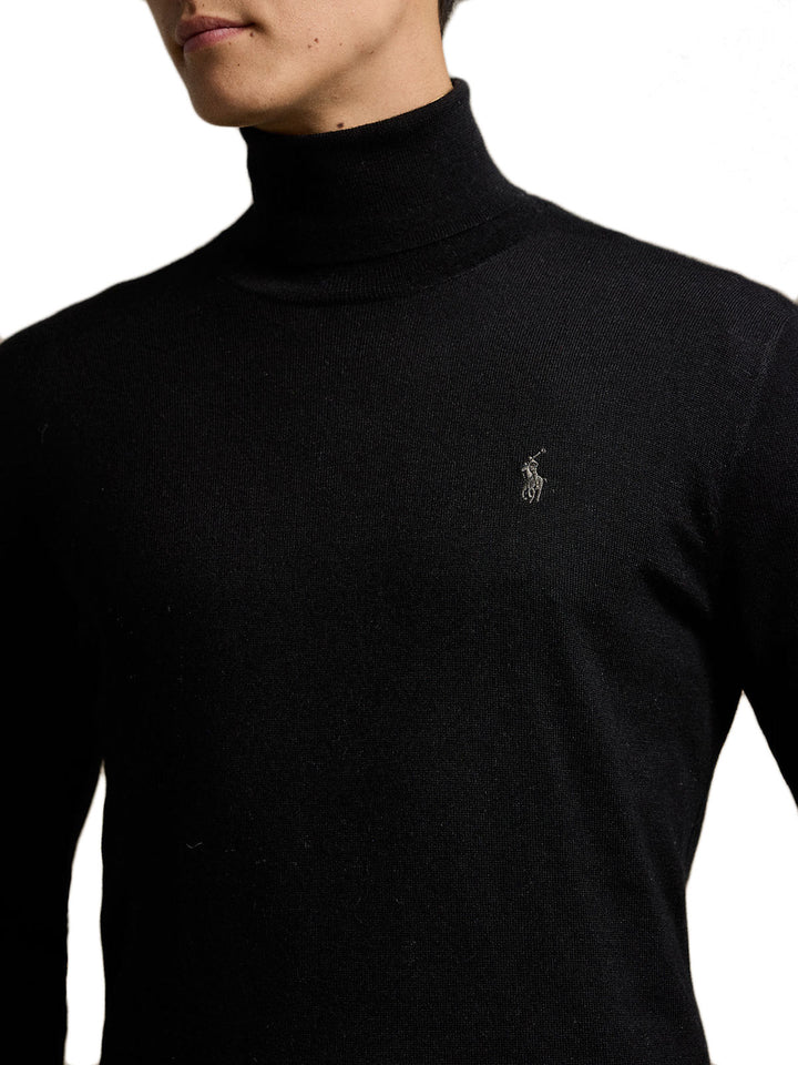 POLO RALPH LAUREN - Pull à col roulé Noir