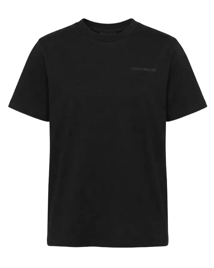 GERTRUDE - T-shirt Louisecircle coupe droite Noir