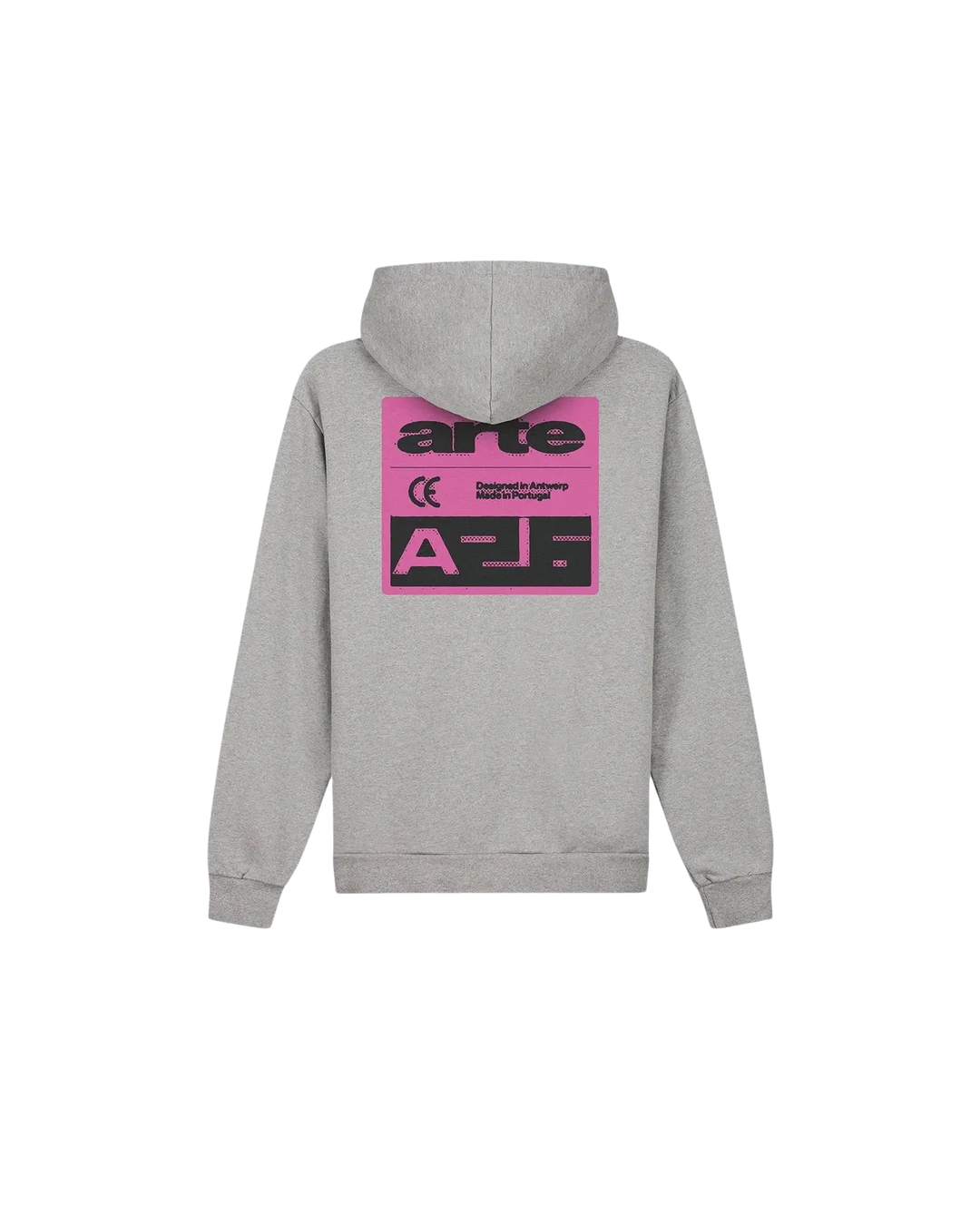 ARTE - Sweat à capuche Pink Serial Gris
