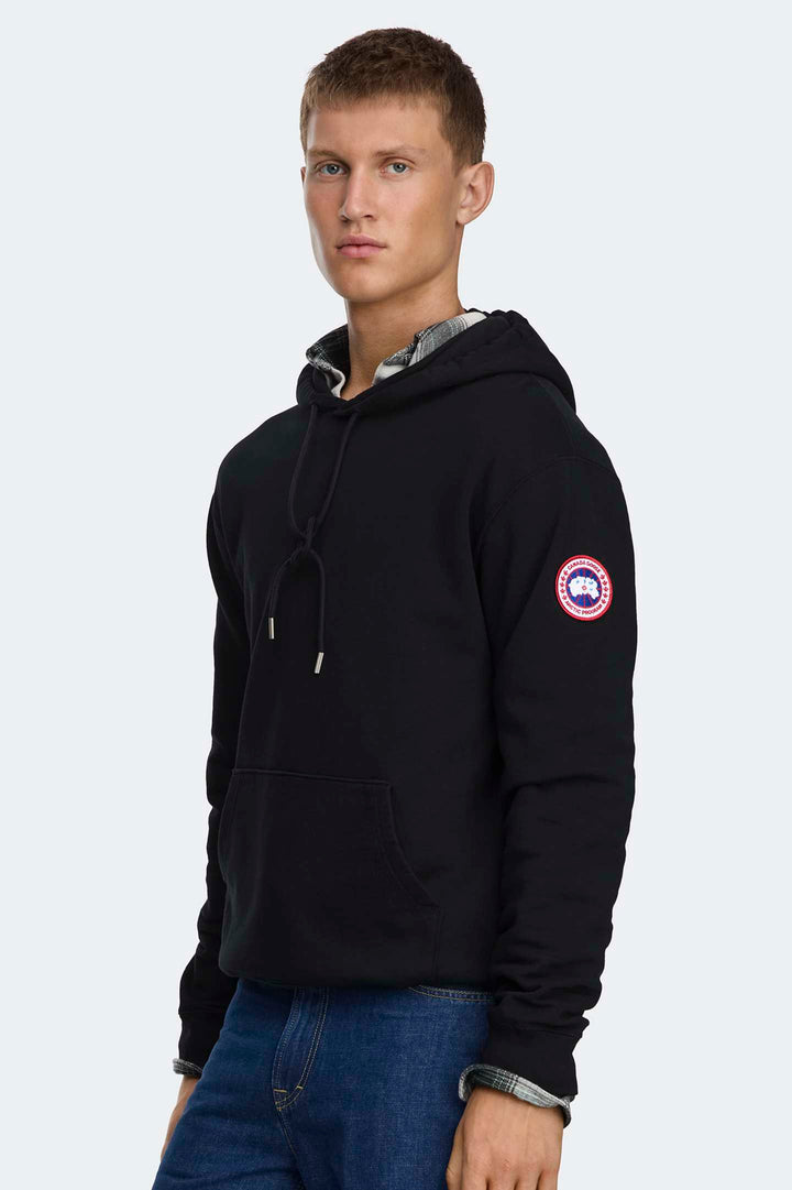 CANADA GOOSE - Sweat à capuche Loon en coton biologique Noir