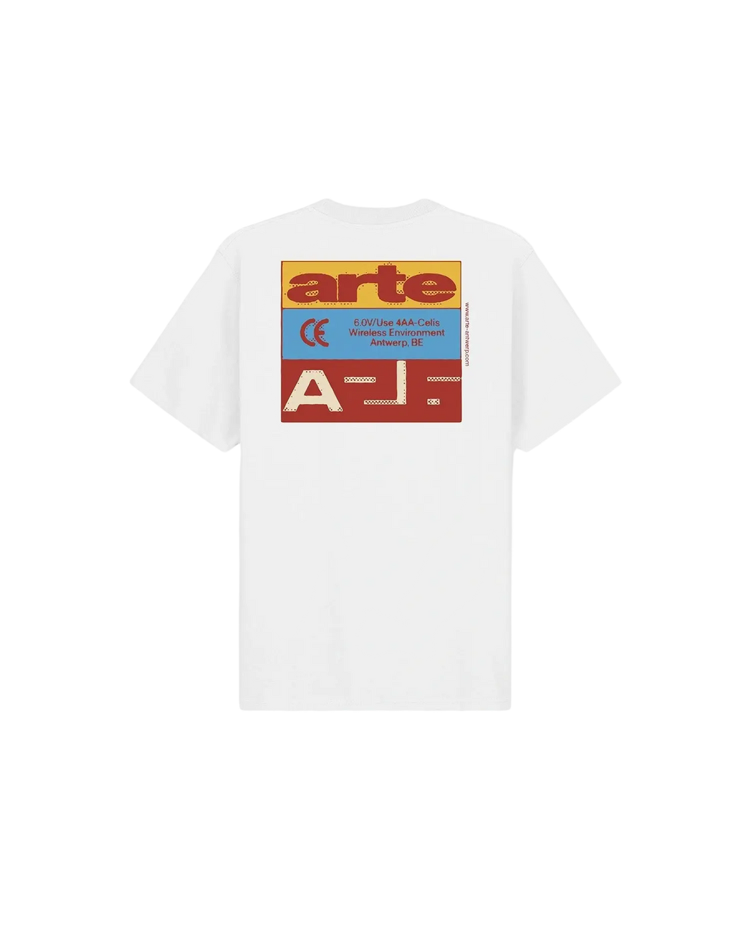 ARTE - T-shirt Tricolor Serial Blanc