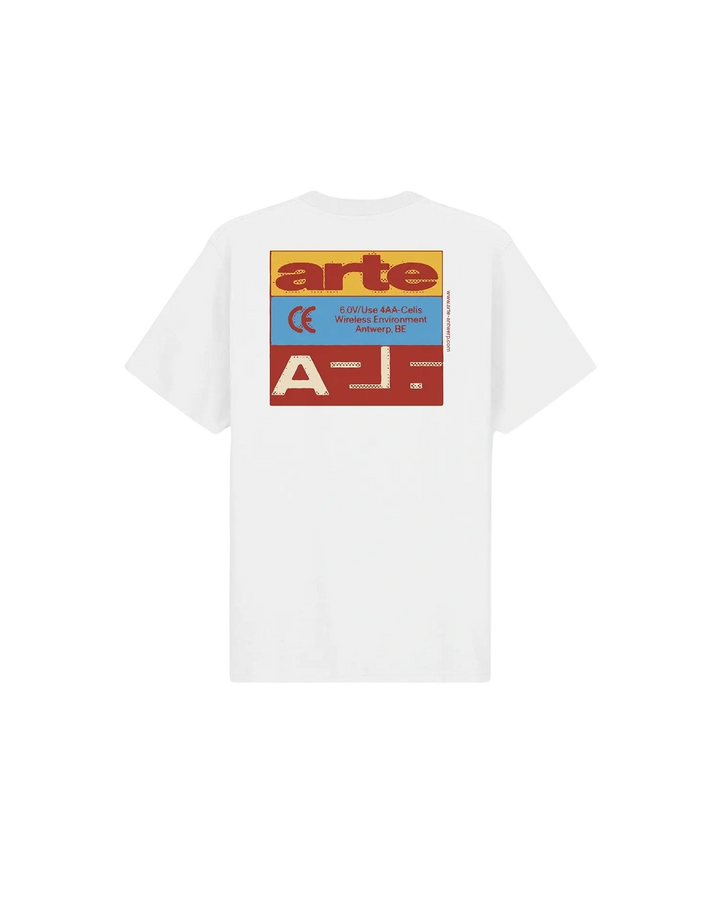 ARTE - T-shirt Tricolor Serial Blanc