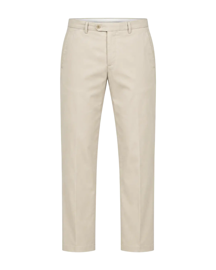 MASON'S - Pantalon chino Torino Flex en satin stretch Écru