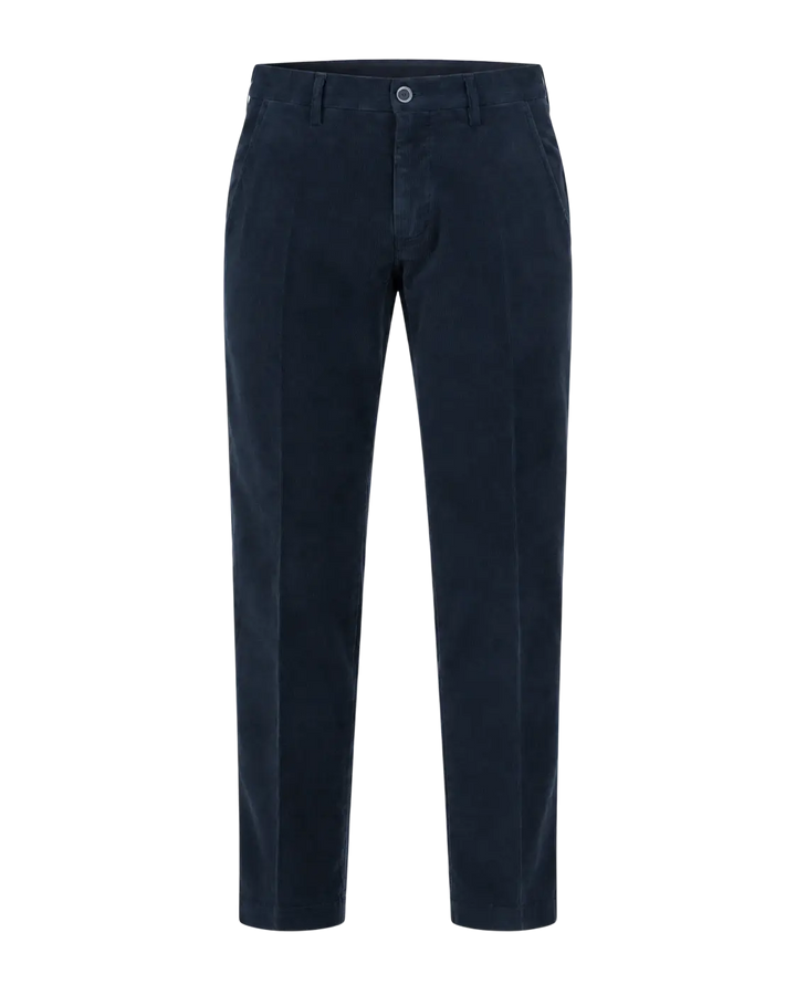 MASON'S - Pantalon chino Torino en velours côtelé Bleu marine
