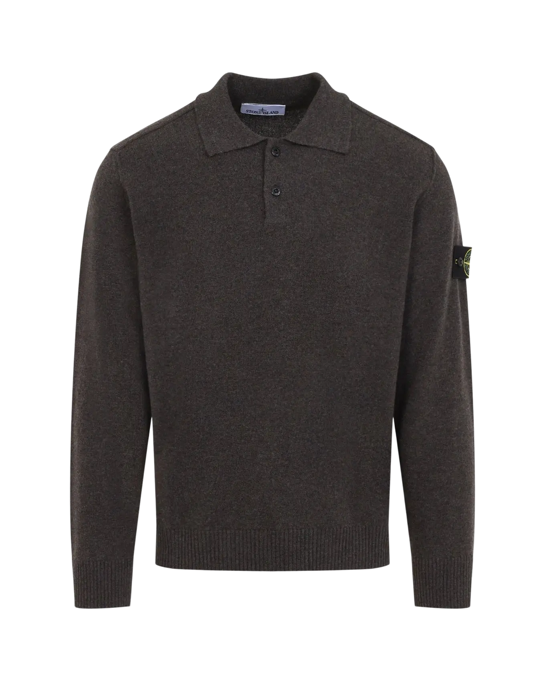 STONE ISLAND - Polo en maille Gris plomb