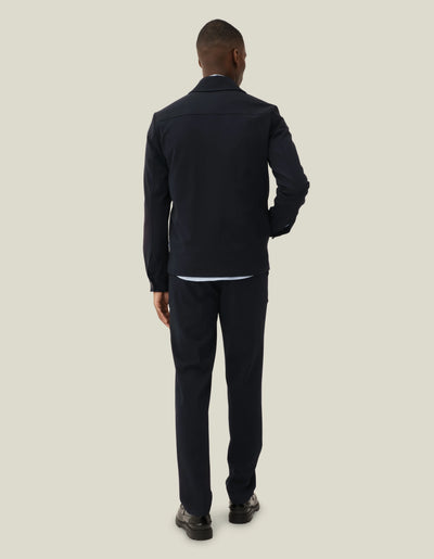 LES DEUX - Veste hybride Como Bleu marine foncé