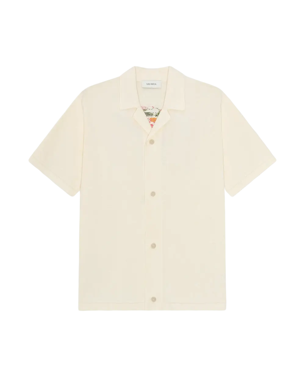 LES DEUX – Chemise en maille Bouquet Écru