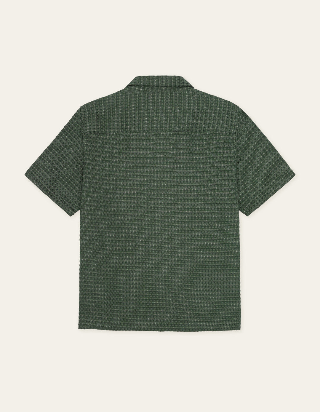 LES DEUX – Chemise Seersucker à carreaux Vert sapin