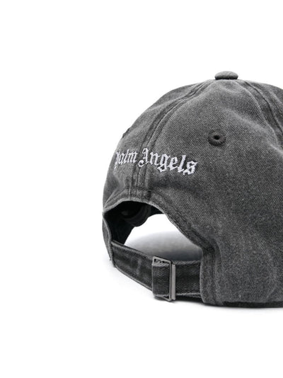 Palm Angels - Casquette à logo brodé Grey