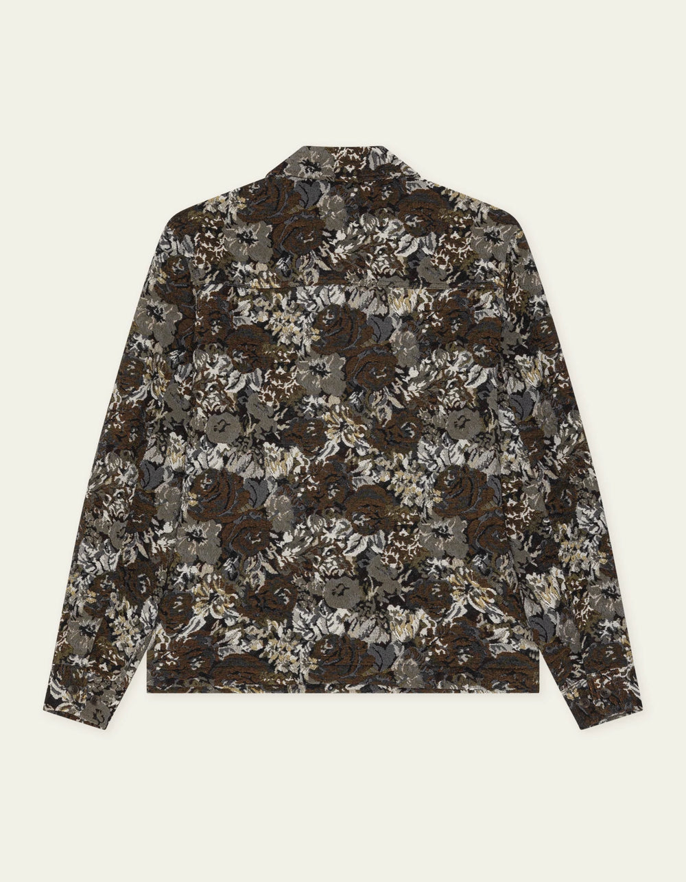 LES DEUX - Surchemise jacquard à motif floral Sable foncé