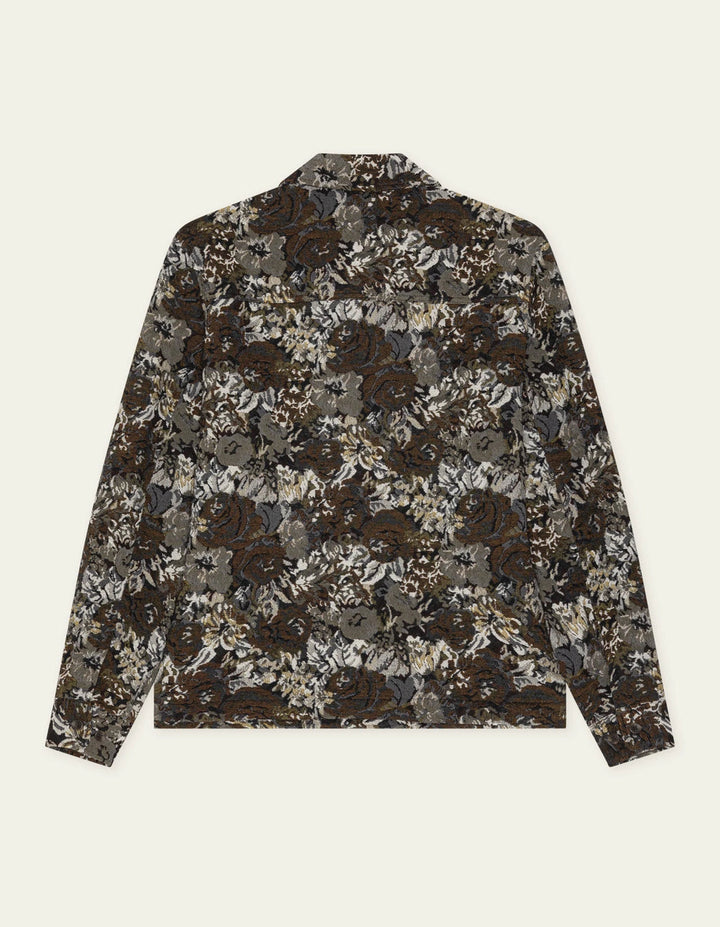 LES DEUX - Surchemise jacquard à motif floral Sable foncé