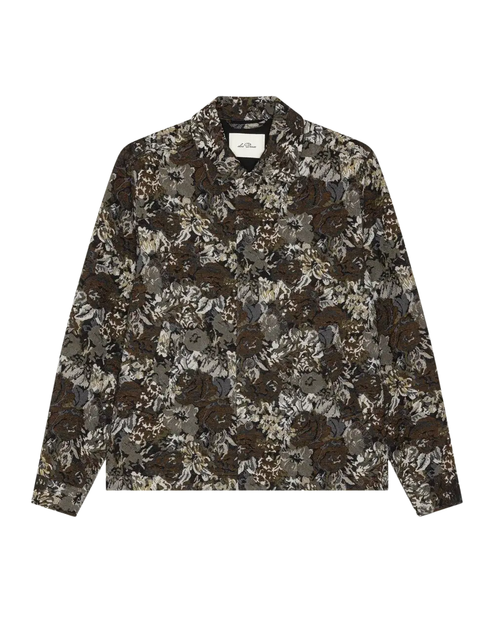 LES DEUX - Surchemise jacquard à motif floral Sable foncé