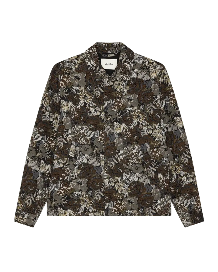 LES DEUX - Surchemise jacquard à motif floral Sable foncé