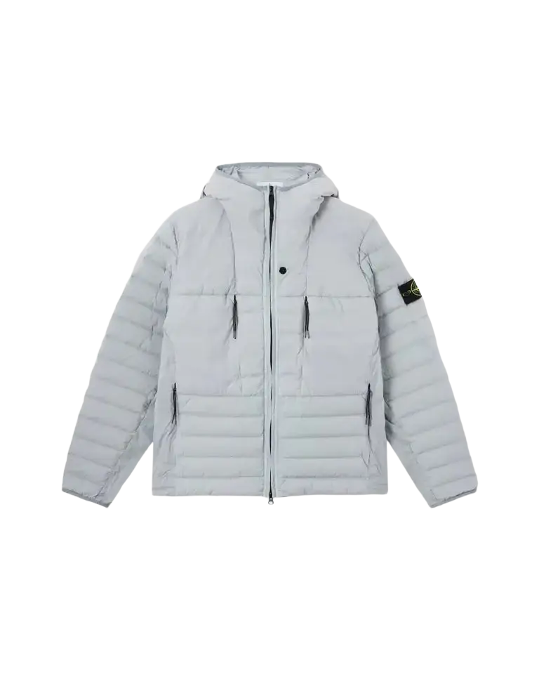 STONE ISLAND - Doudoune à Capuche Seamless Tunnel Gris