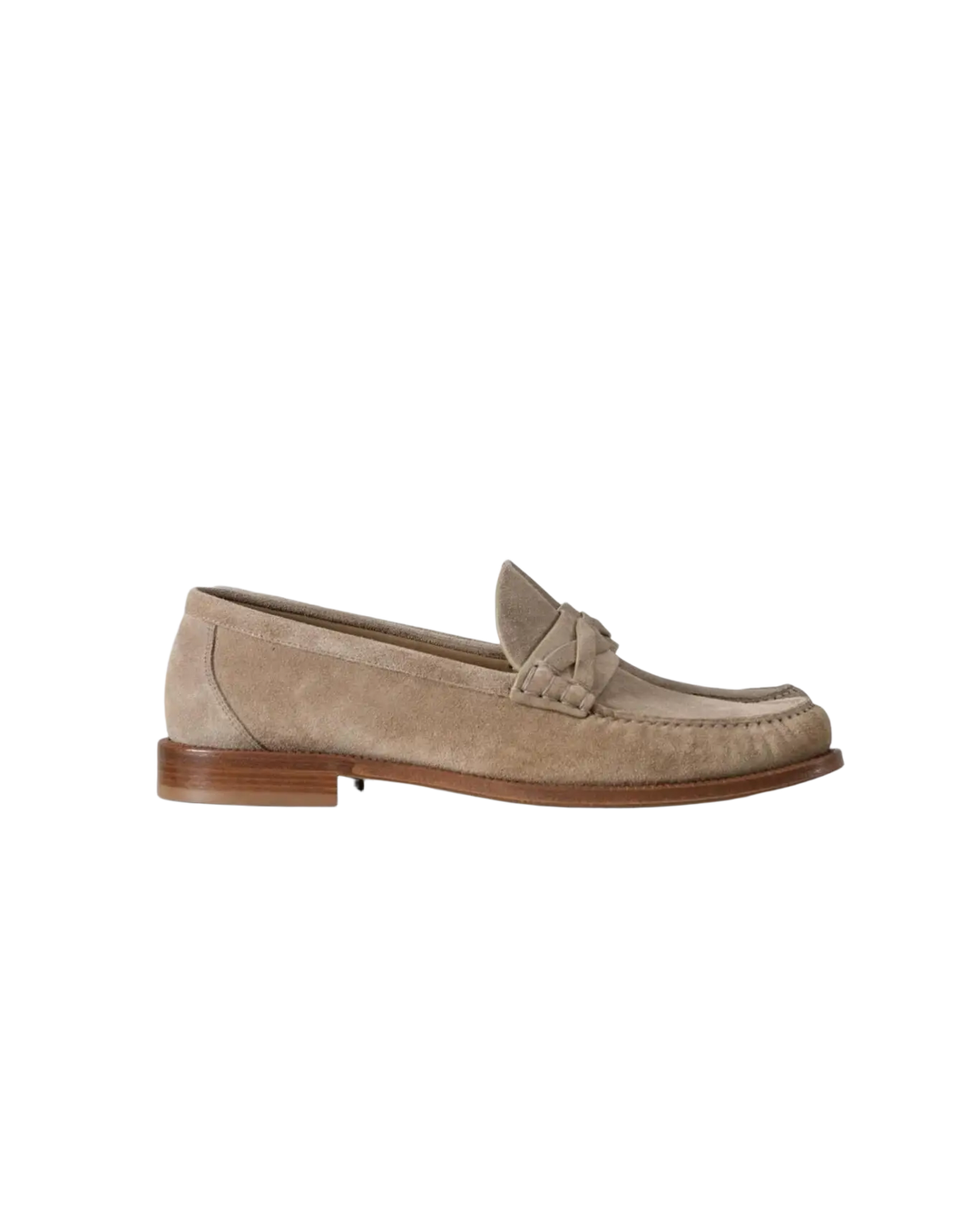 BRUNELLO CUCINELLI - Penny Loafers en Daim Taupe